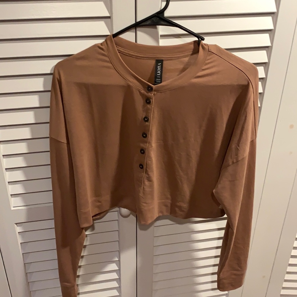 Vuori Brown Crop Top